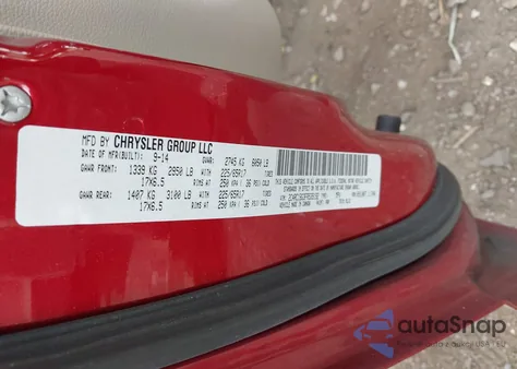 2015 Chrysler Town & Country Touring из США, поврежденный, VIN 2C4RC1BG3FR539192